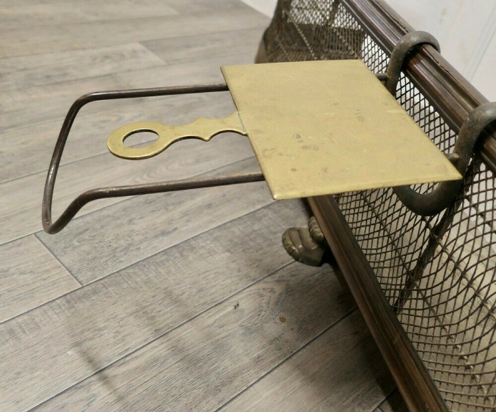 19th Century French Brass And Iron Adjustable Trivet photo Home Fixtures