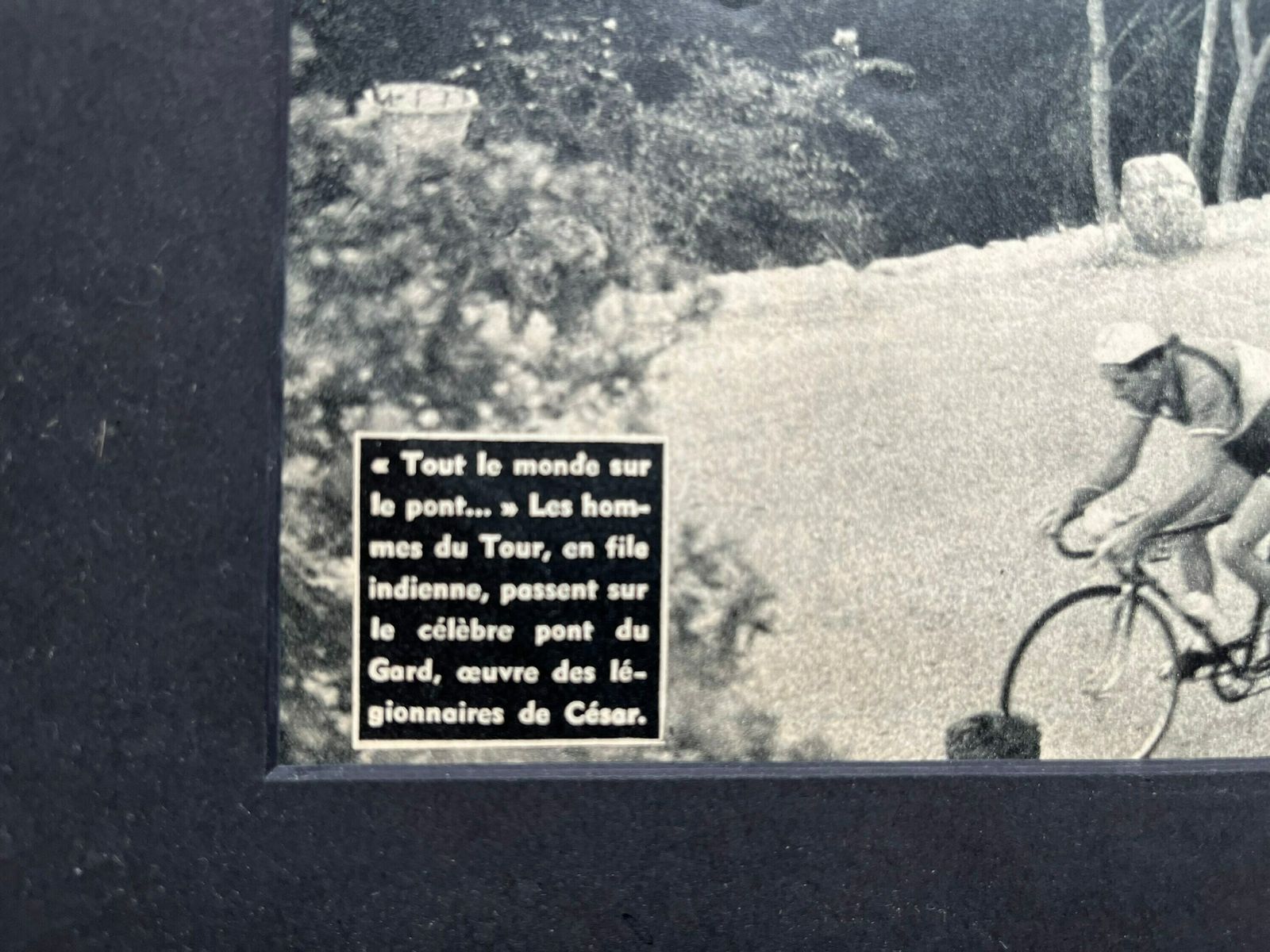 1950s Original Vintage Tour De France Cycling Print photo furniture