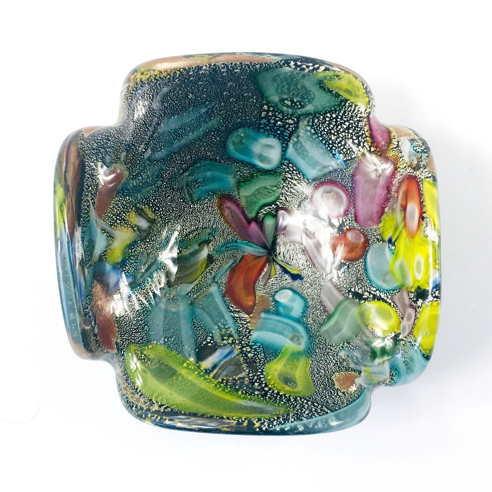 Paar "Tutti Frutti" Murano Glazen Schalen Van Dino Martens, Italië, Jaren 1950 photo vinterior