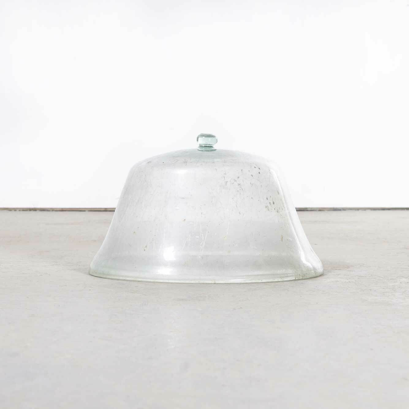 19th Century French Mouth Blown Glass Cloche (1422.8)
