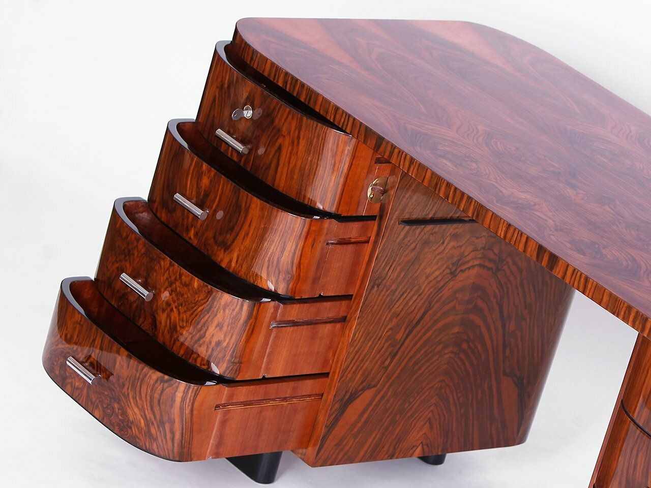 Model H 178 Desk By Jindrich Halabala For Up Zavody, 1930s photo furniture