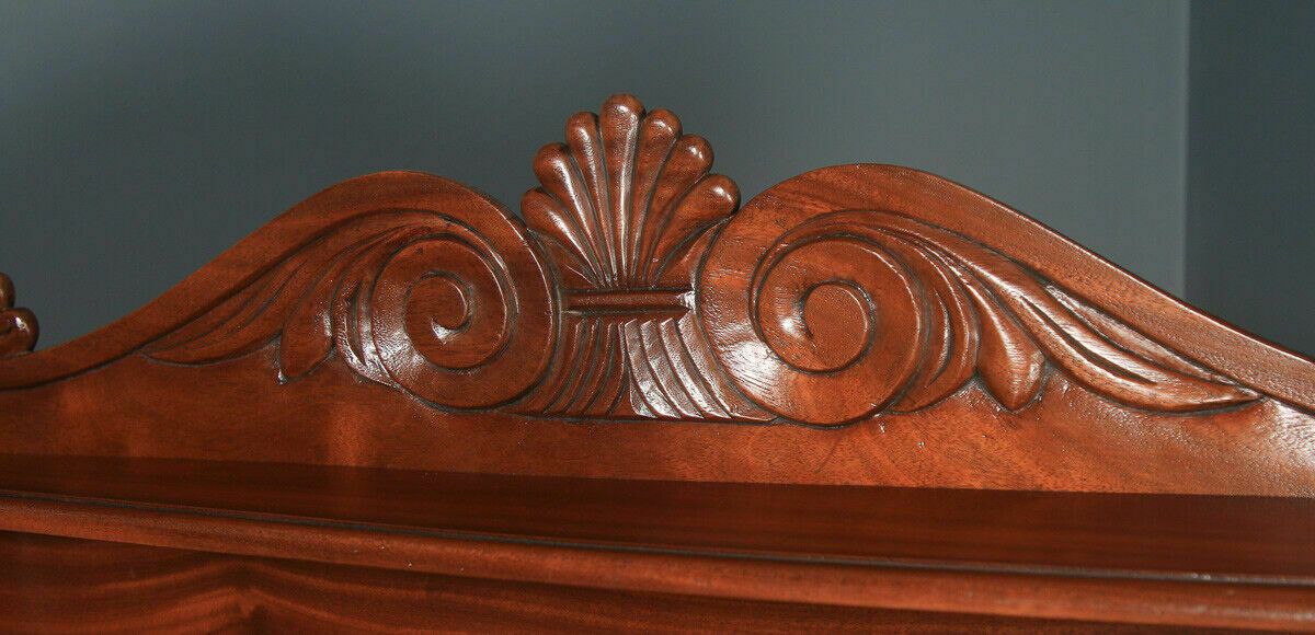Antique English Georgian Regency Two Door Chiffonier Cabinet Sideboard Cupboard photo Furniture