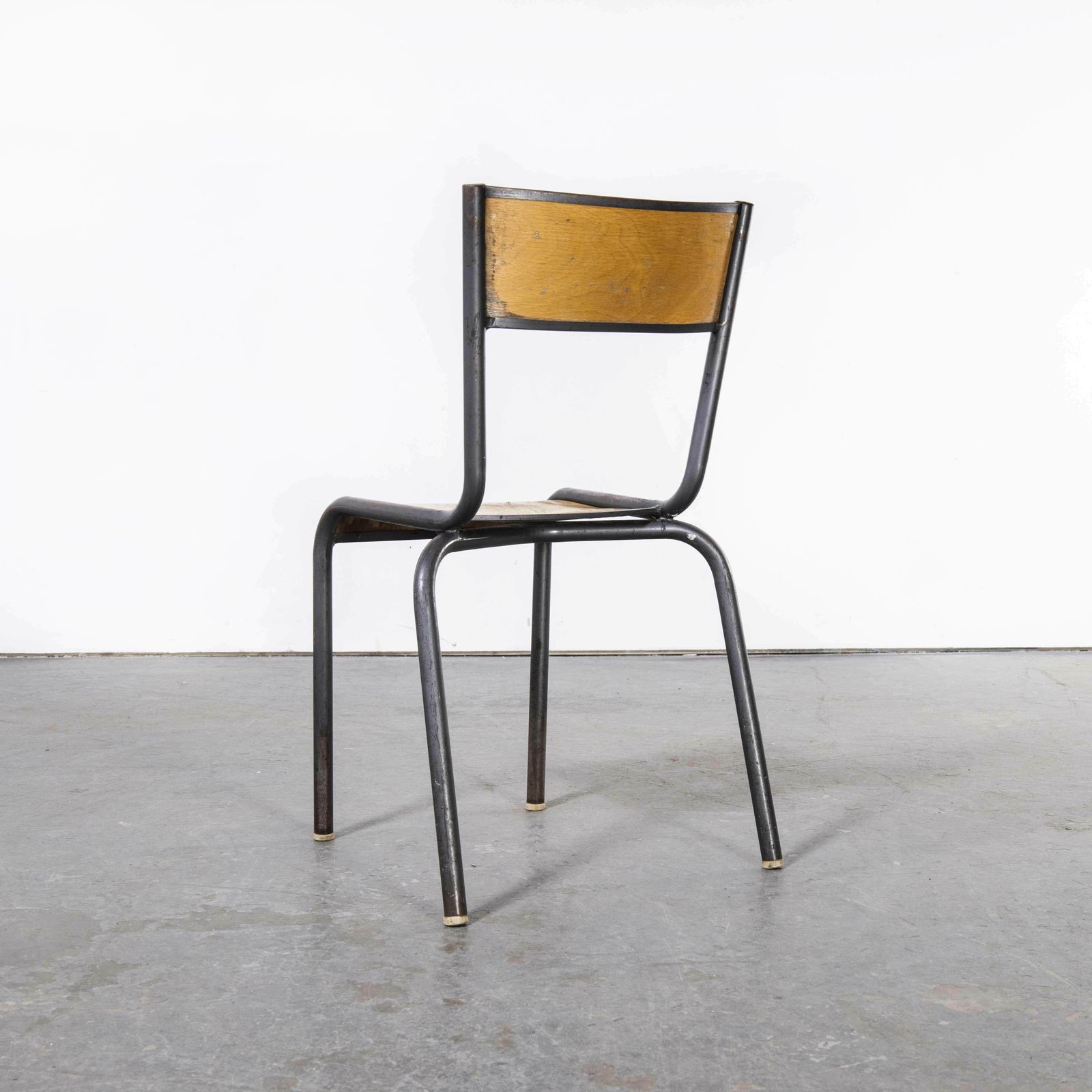1960’s French Mullca Stacking Chair 510 – Graphite Frame – Set Of Eight photo furniture