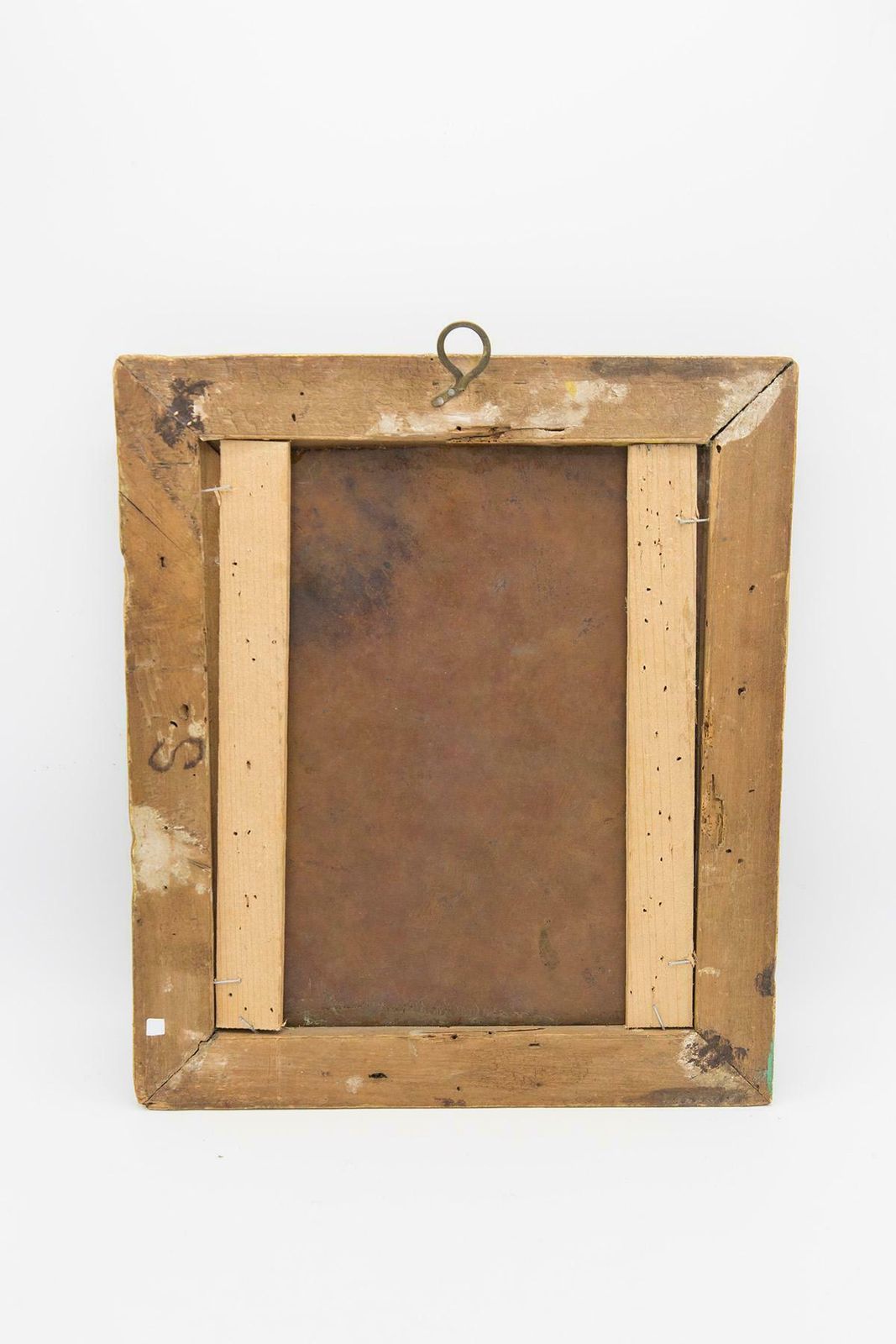 photo furniture Antique Painting On Copper, "The Mockery Of Christ”
