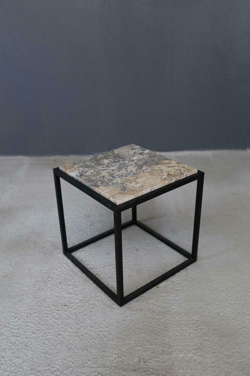 Brazilian Modern Magazine Rack In Marble And Iron With Coffee Table, 1965 photo for sale