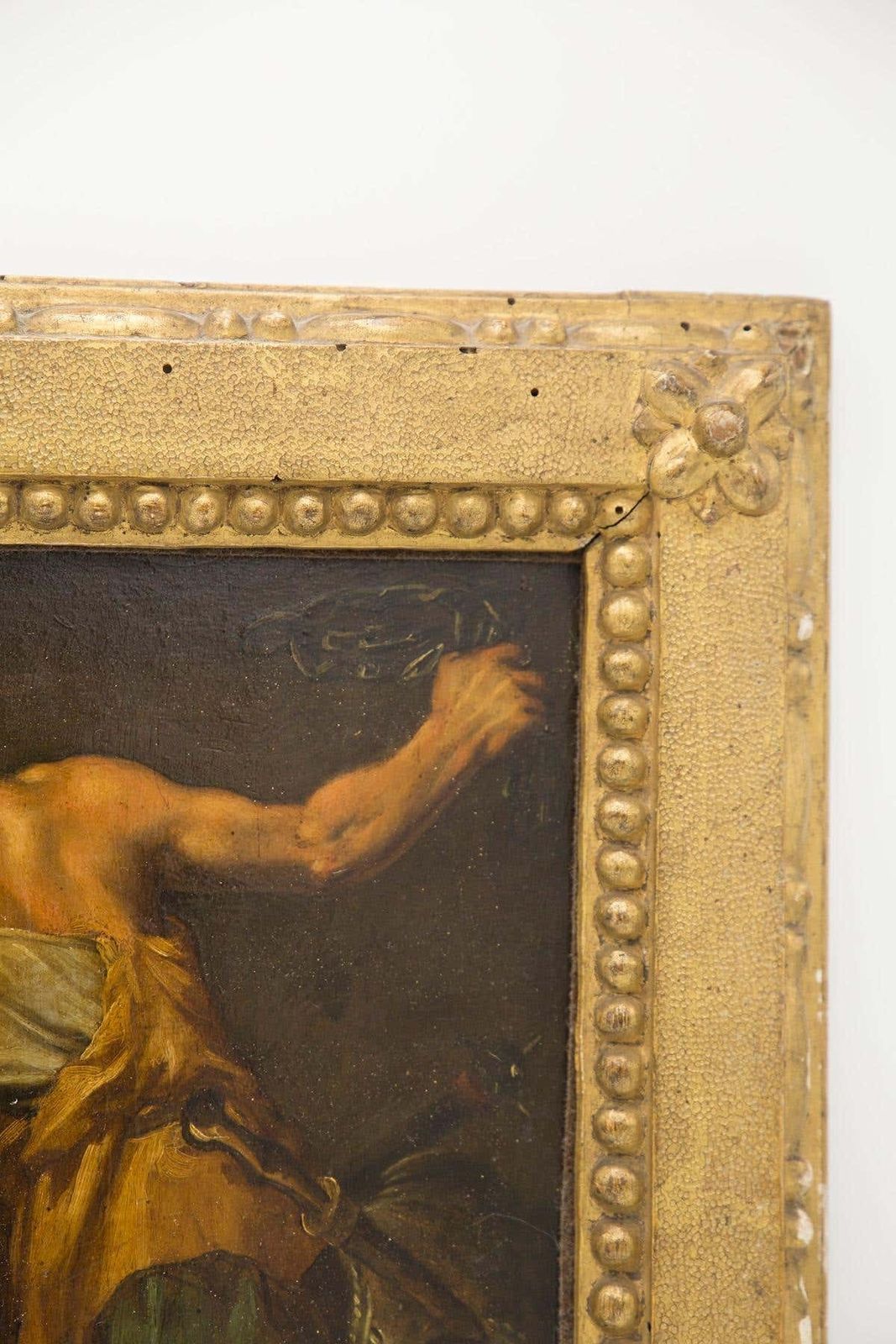 Caravaggesque Oil On Copper "Flagellation Of Christ" Baroque Sicilian, 17th Cent photo 19539.0