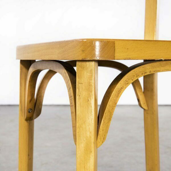 1950’s French Baumann Blonde Slim Back Bentwood Dining Chairs – Various Quantities Available photo for sale