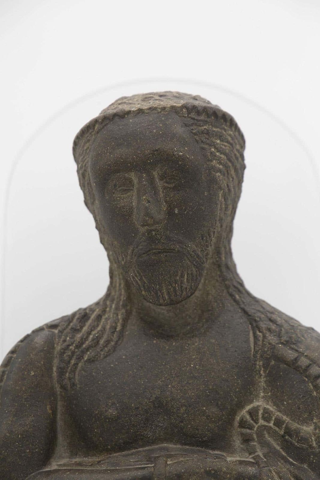 Antique "Ecce Homo" In Carved Stone photo furniture