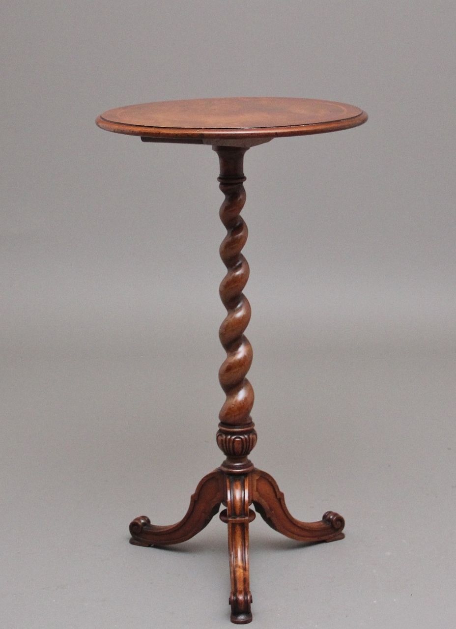 19th Century Walnut Wine / Occasional Table Stamped Holland & Son photo furniture