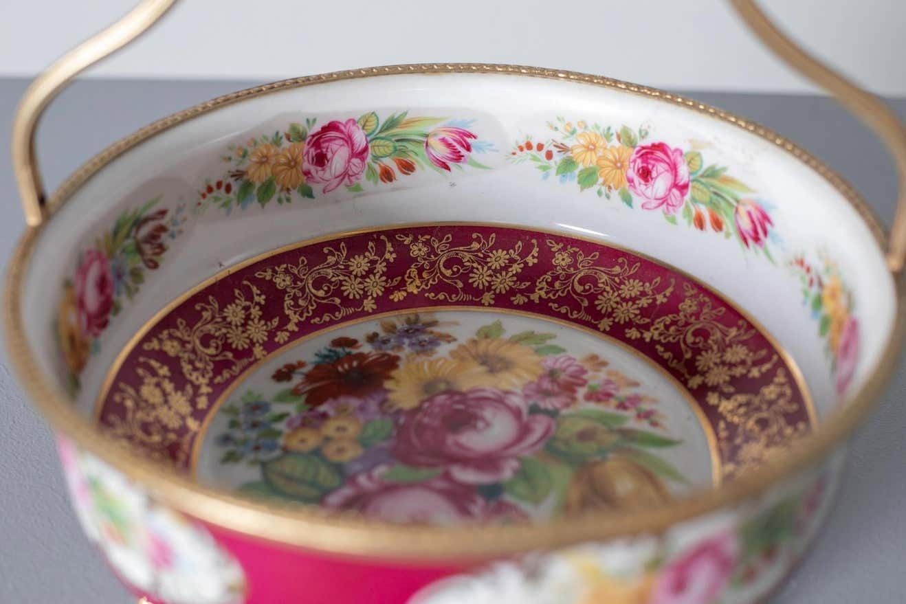 Vintage Hand Painted Ceramic Centrepiece photo vintage