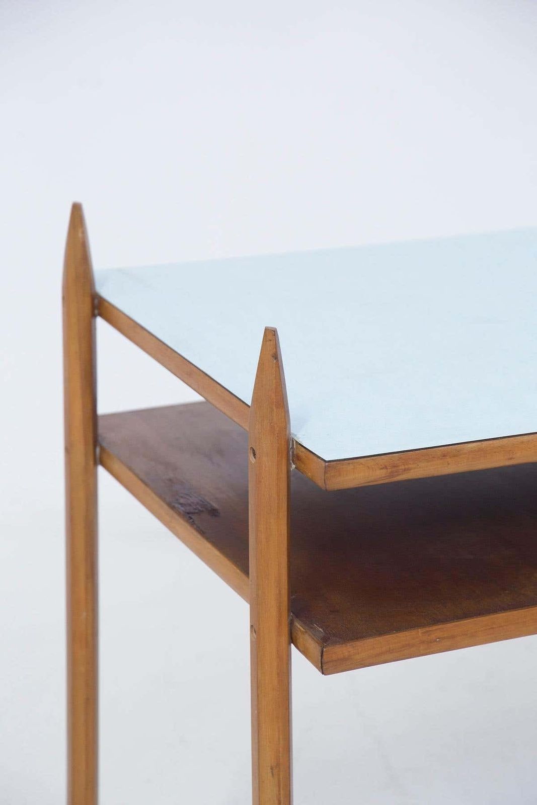 Furniture Mid Century Italian Desk In Wood And Laminate photo
