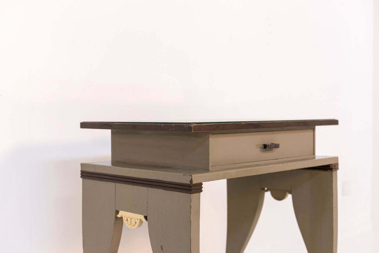 Vintage Jewellery Cabinet In Green Wood Attr. To Gio Ponti photo Furniture