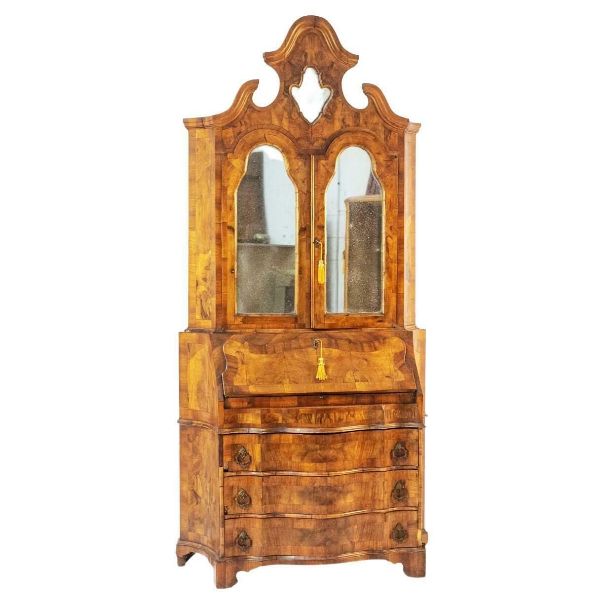 Louis XV Style Walnut Root Cabinet 19th Century