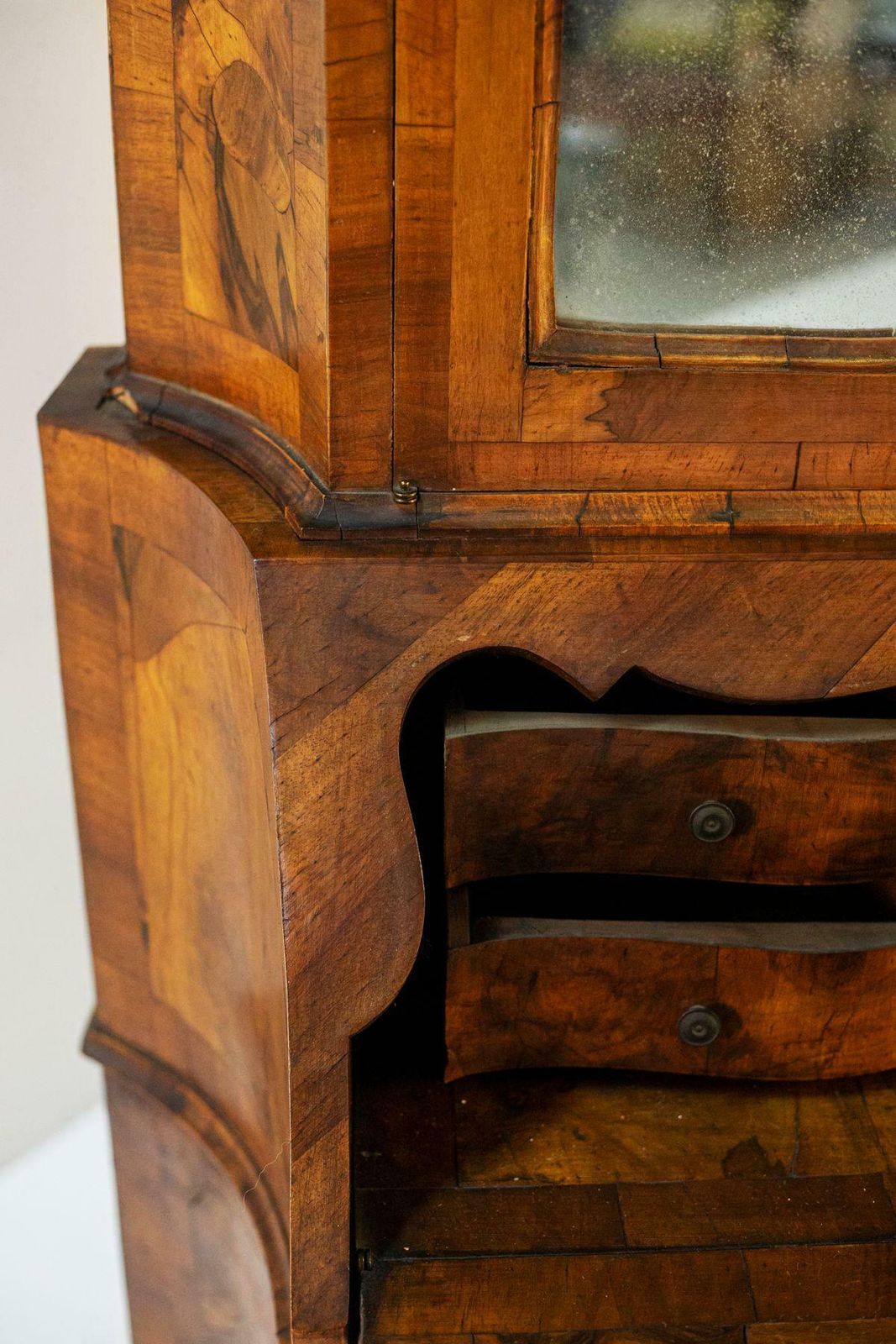 4342.0 Louis XV Style Walnut Root Cabinet 19th Century photo