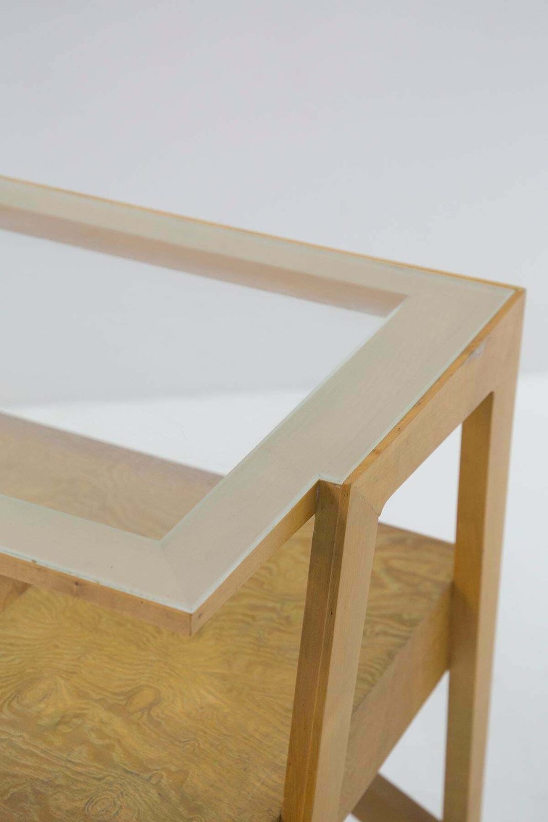 Mario Oreglia Mid Century Wood And Glass Desk photo for sale