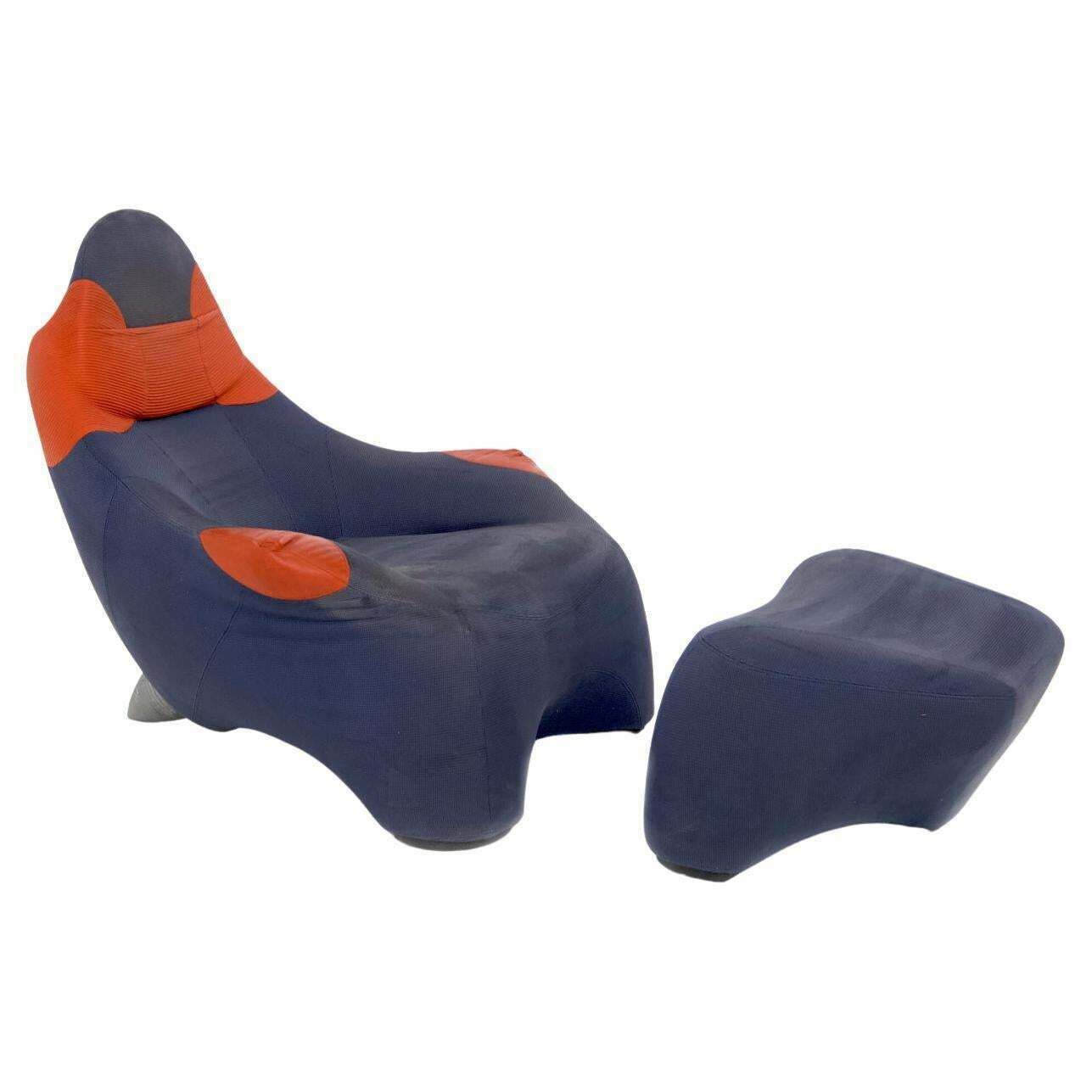 Armchair And Footstool Model Hal By Marc Sadler For Cassina