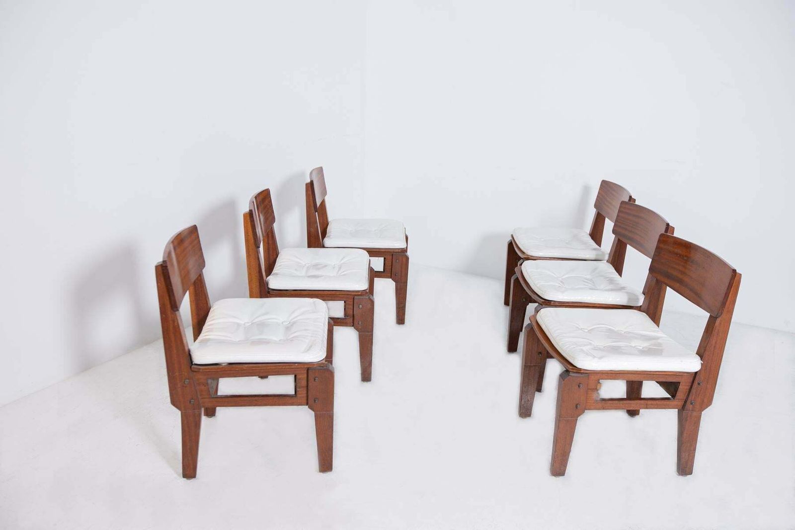Set Of Six Italian Chairs By Arch Vito Sangirardi For Pallante Shop Bari photo buy