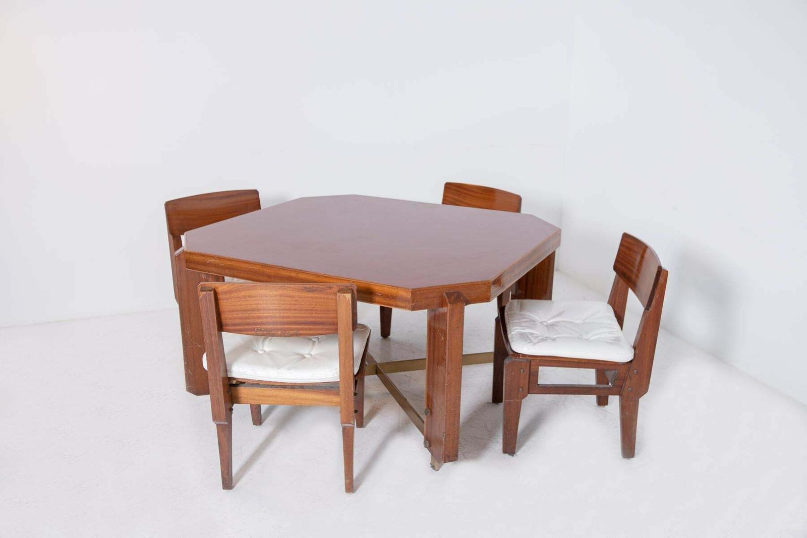 photo for sale Set Of Six Italian Chairs By Arch Vito Sangirardi For Pallante Shop Bari