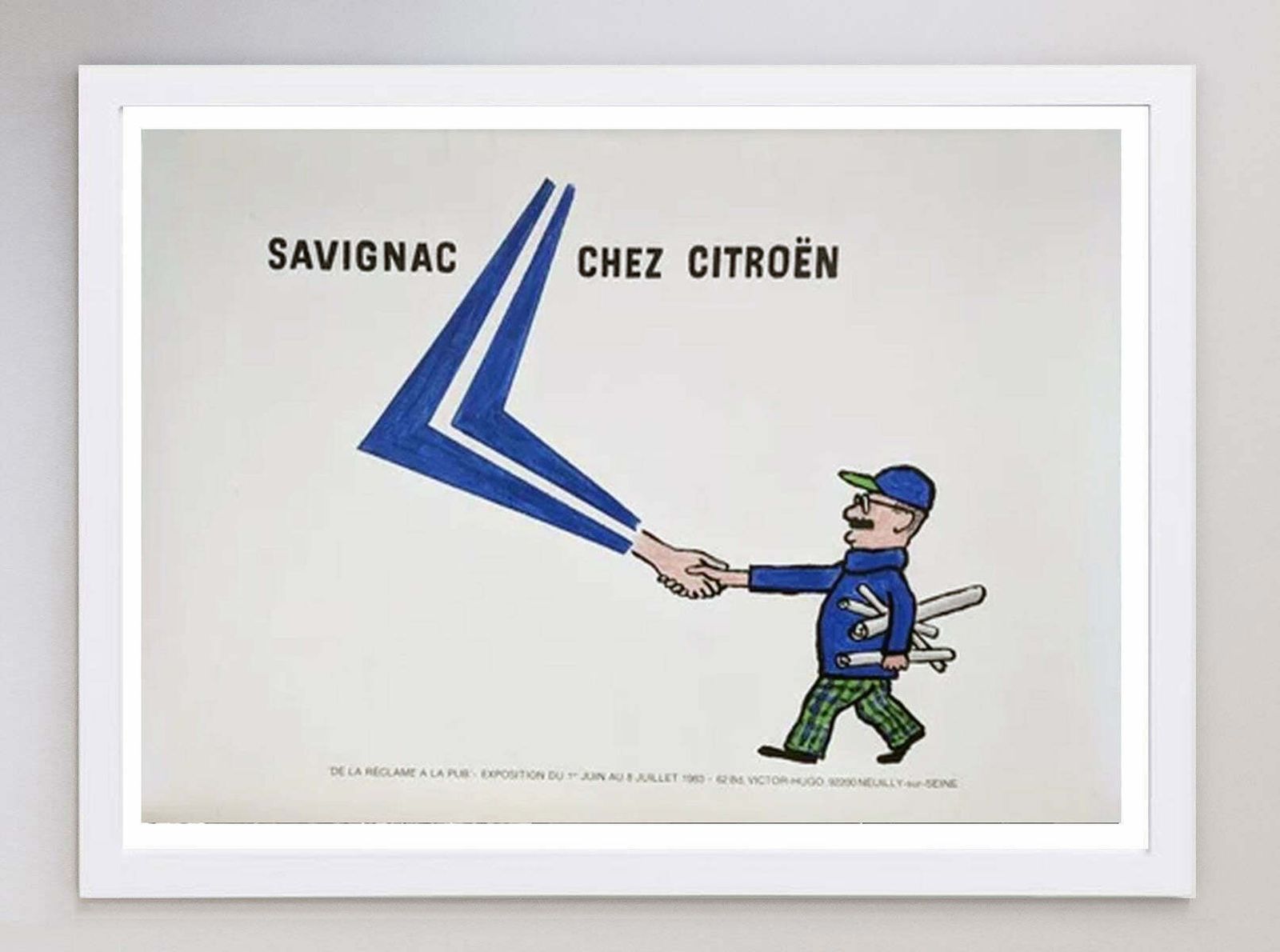 Savignac Chez Citroen Original Vintage Poster photo for sale