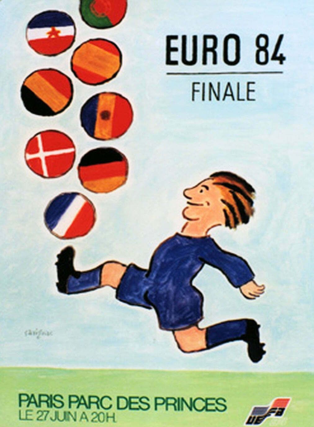 Euro 84   Final Original Vintage Poster