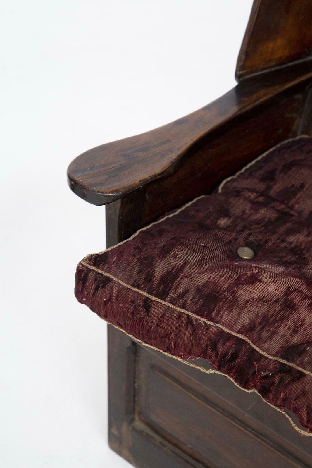 Couple Of Vintage Italian Armchairs In Wood And Fabric photo furniture