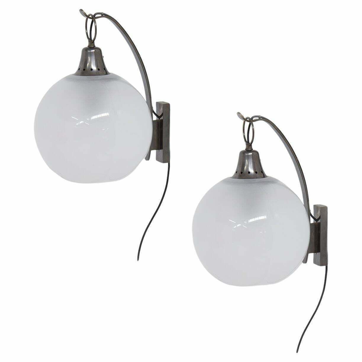 Pair Of Luigi Caccia Dominioni Boccia Wall Sconces