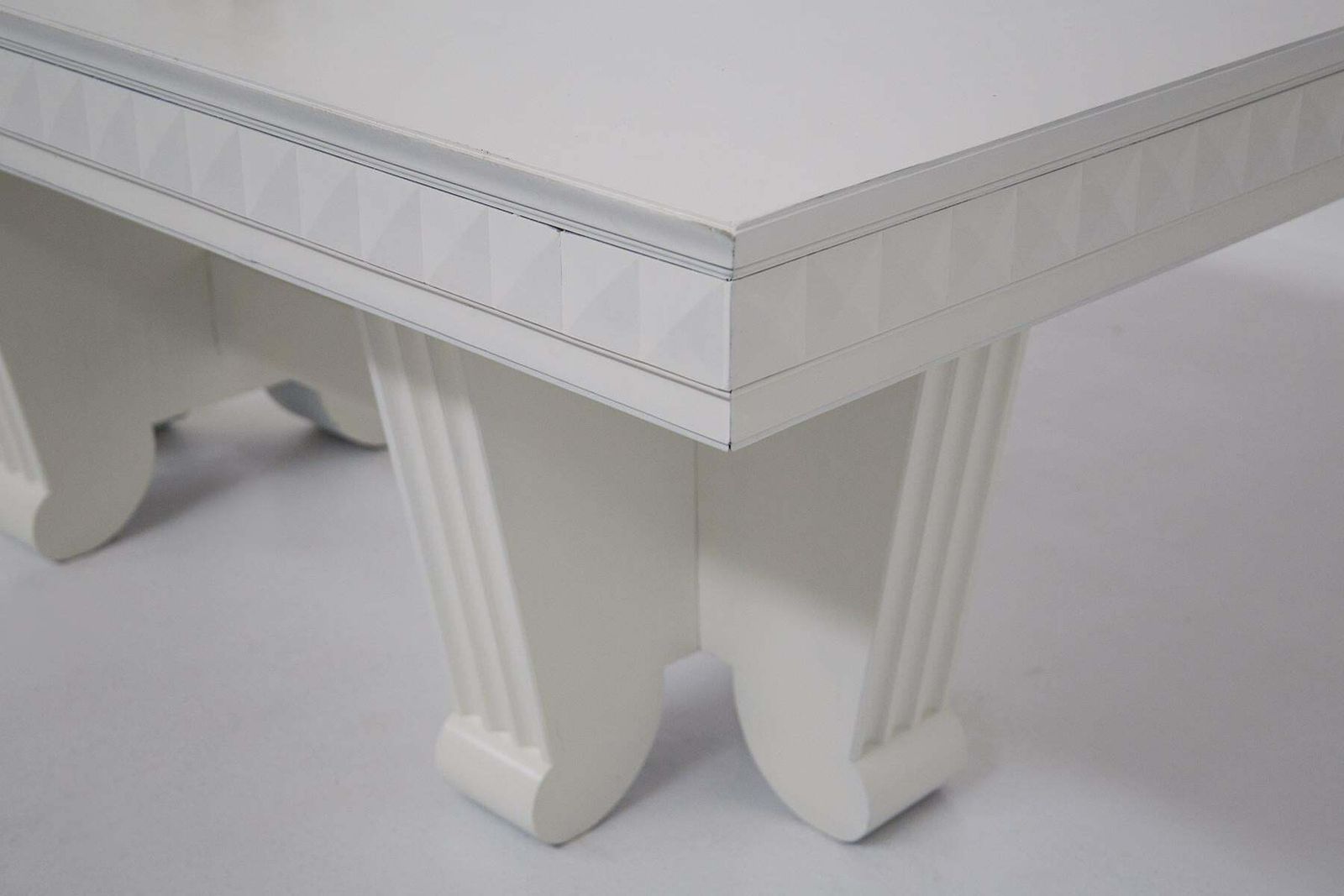 photo for sale Important Dining Table Attr. To Guglielmo Ulrich In Painted Wood With Ashlars