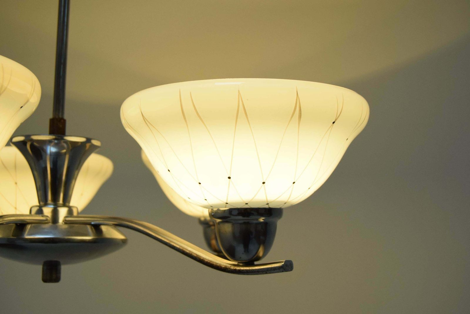 photo buy Mid Century Chandelier By Company Drukov 1960''S