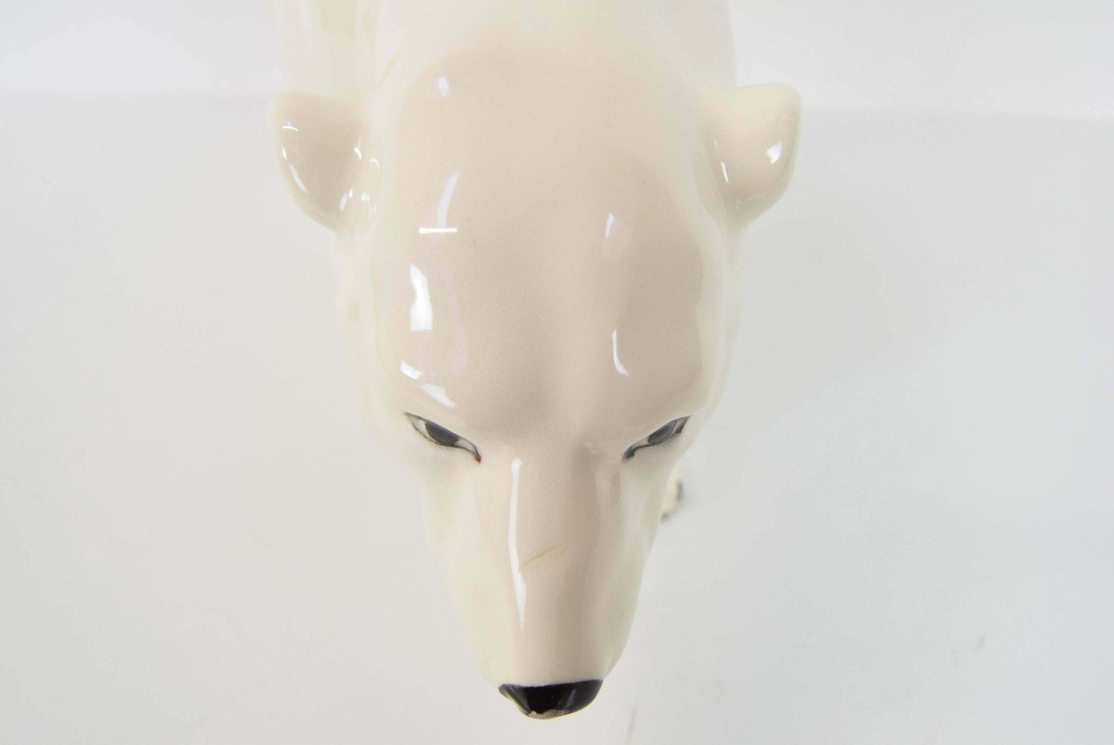 Large Antique Czechoslovakia Porcelain Royal Dux Polar Bear Sculpture In 1925 photo buy