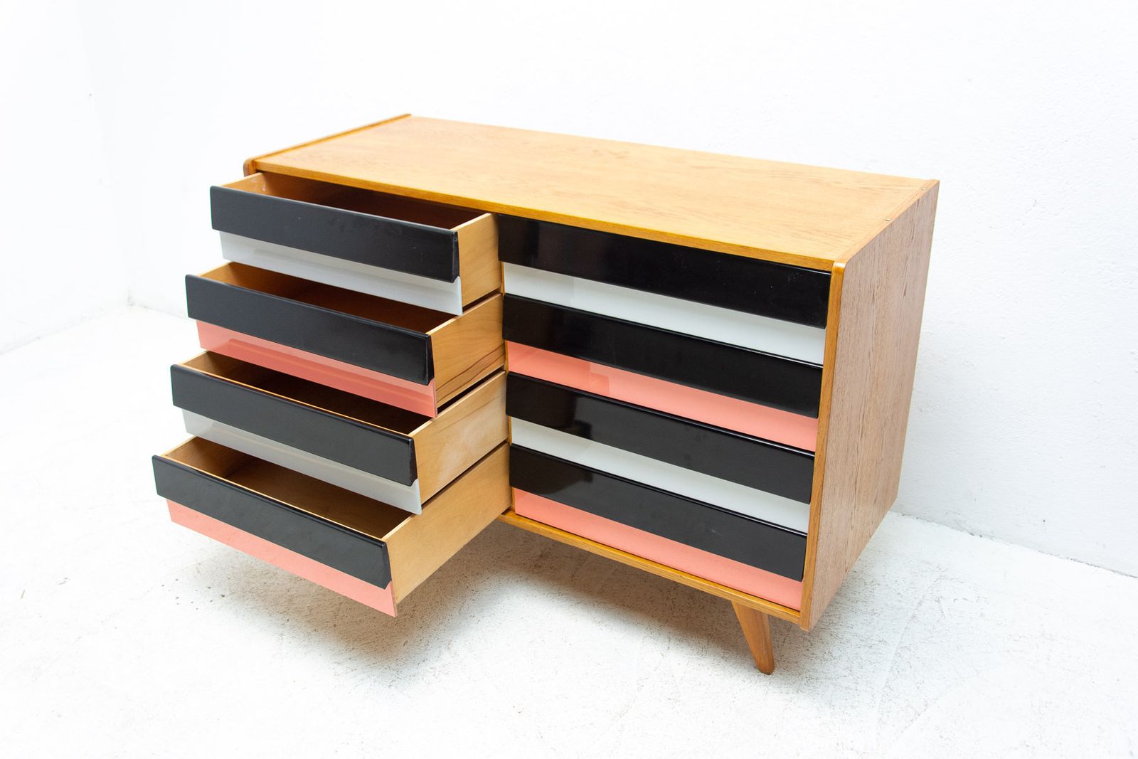 Furniture Mid Century Chest Of Drawers U 458 By Jiri Jiroutek, Czechoslovakia, 1960´S photo