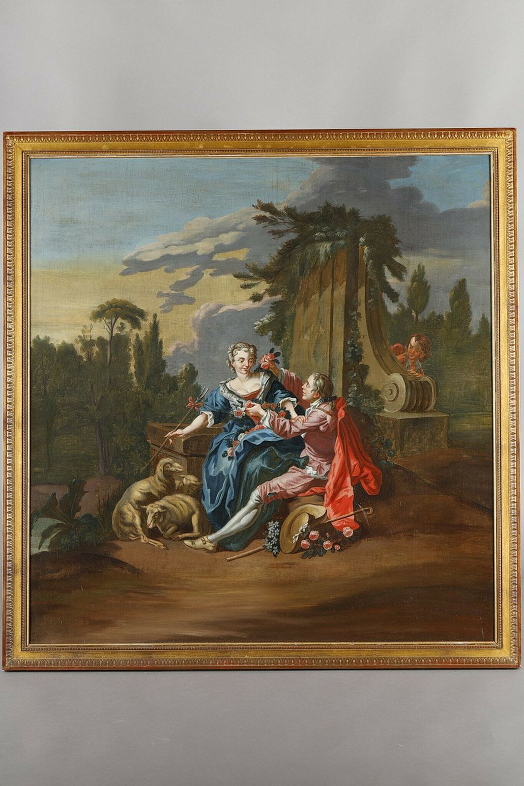 "The Gallant Pastor" After François Boucher, 19th Century photo for sale