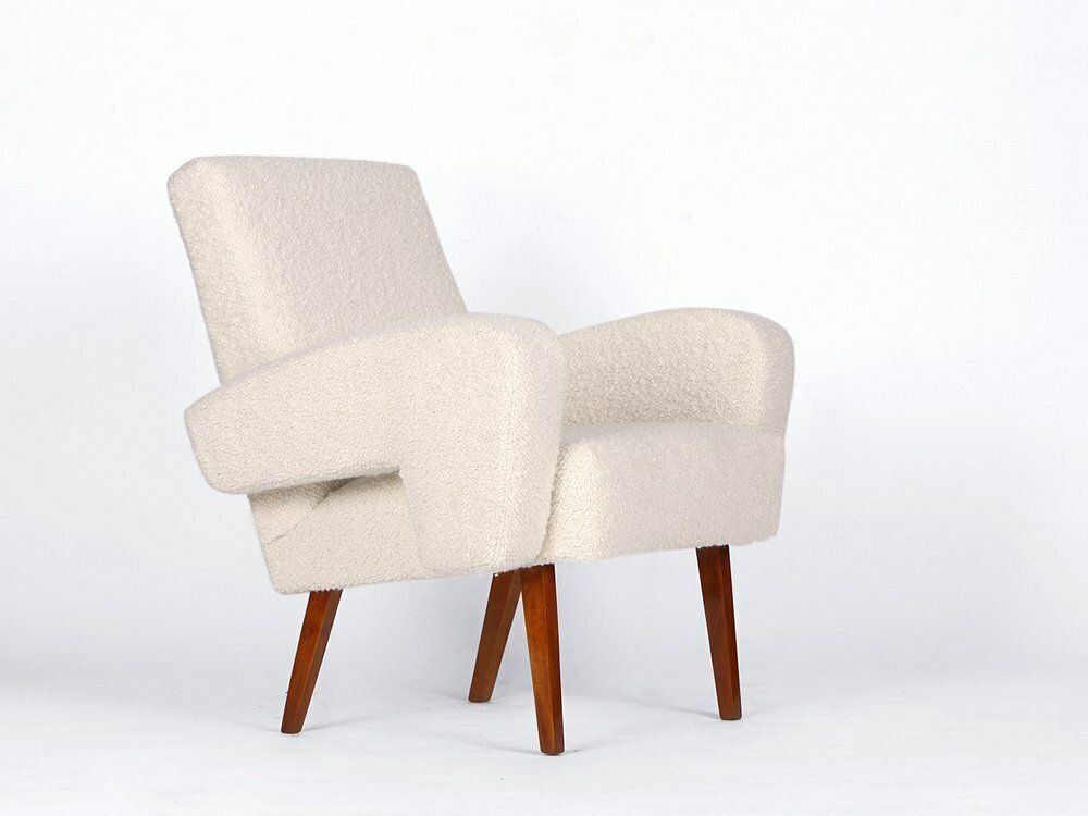 Mid Century Boucle Armile Chair, 1960s From Jitona photo buy