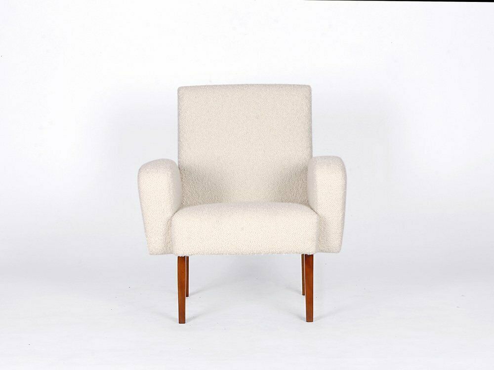 Mid Century Boucle Armile Chair, 1960s From Jitona photo vintage