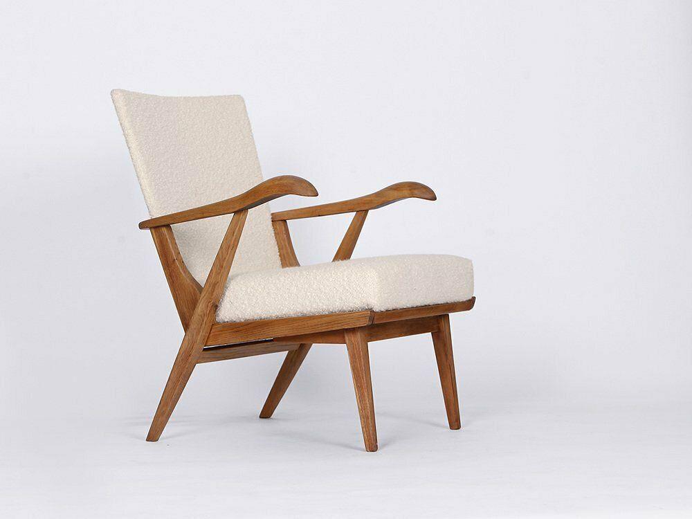 Mid Century Boucle Armile Chair, 1960s photo 1731.0