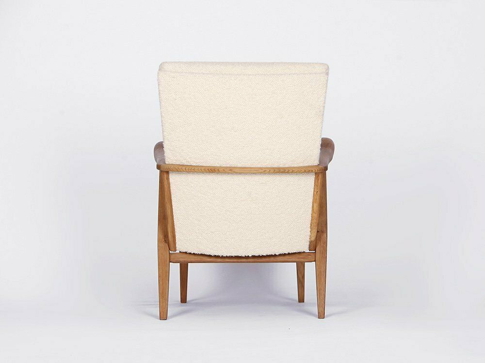 Mid Century Boucle Armile Chair, 1960s photo vintage