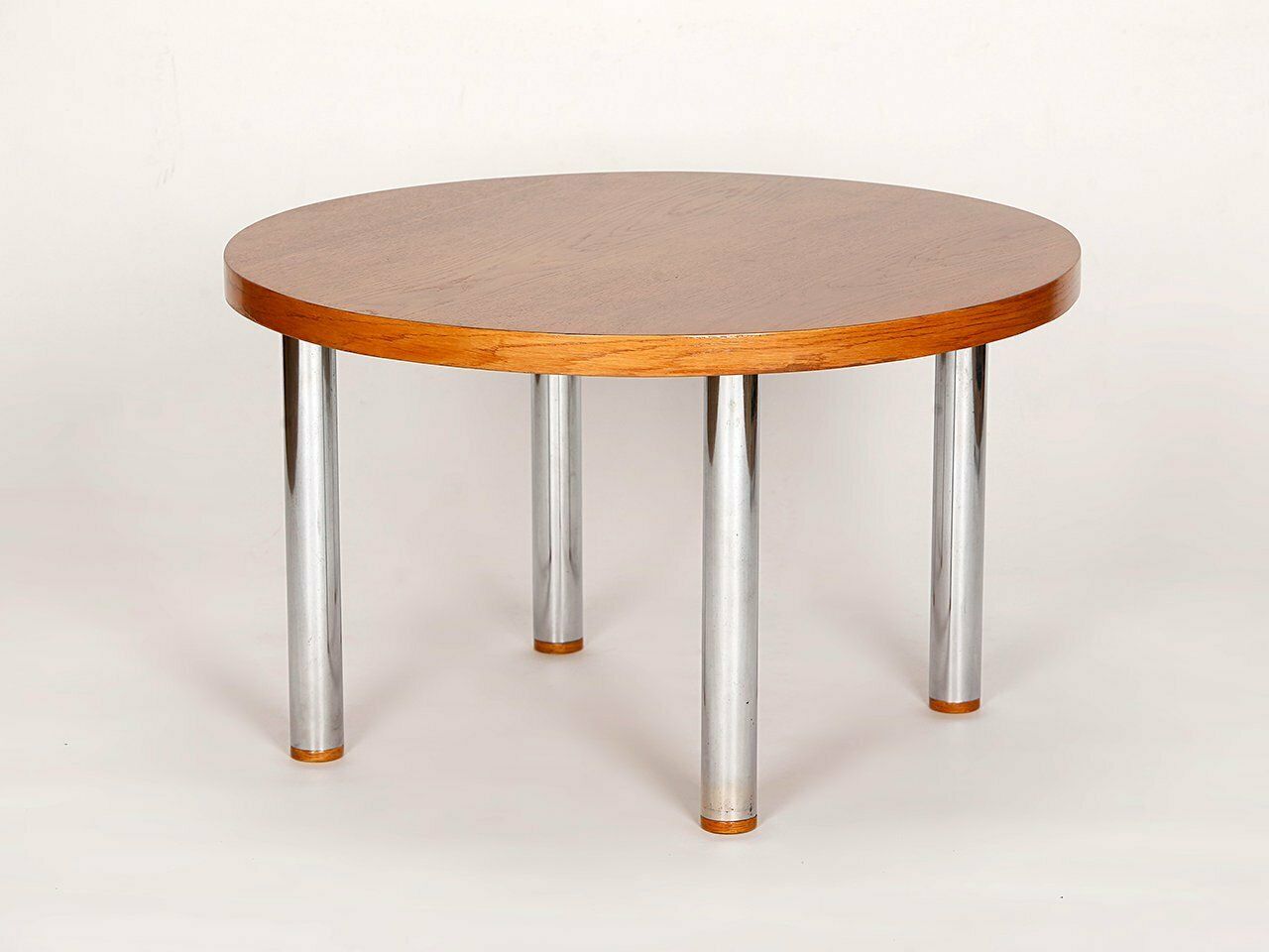 Vintage Steel & Wood Coffee Table, 1950s