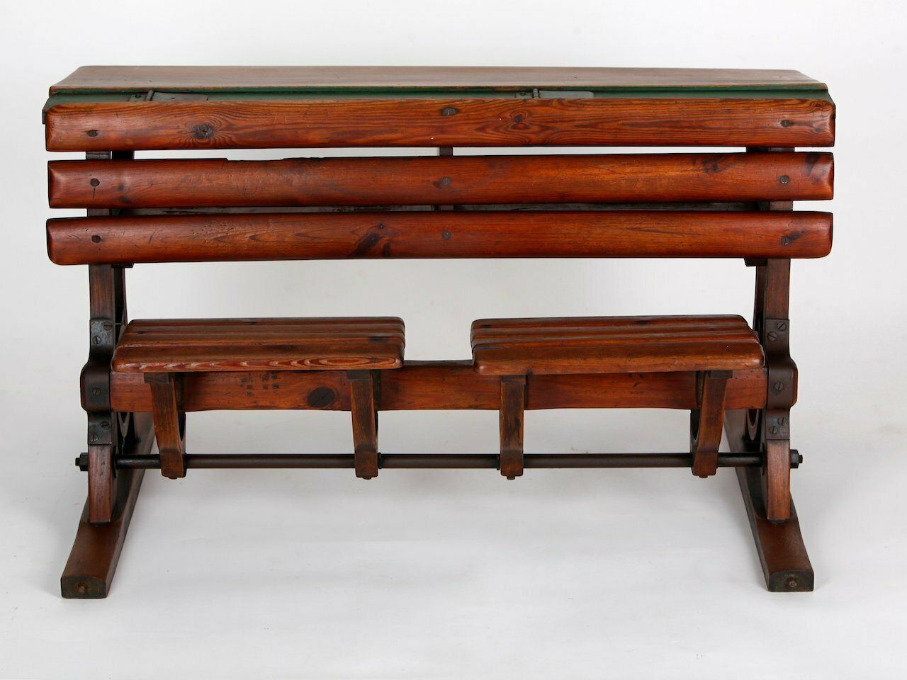 Furniture Vintage Czech School Desk From Dg Fischel & Söhne, Set Of 2 photo