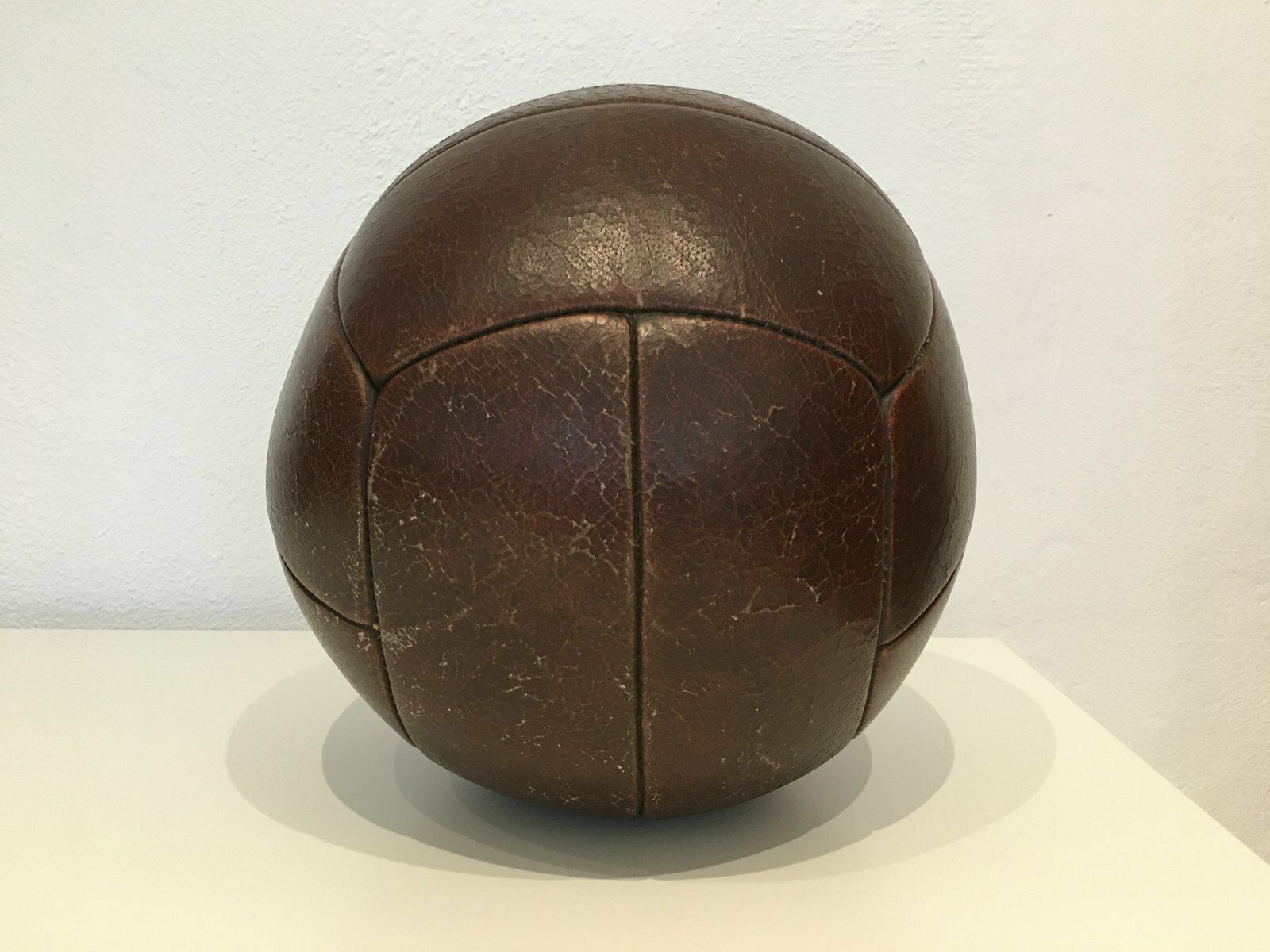 Vintage 4kg Leather Medicine Ball, 1930s photo buy