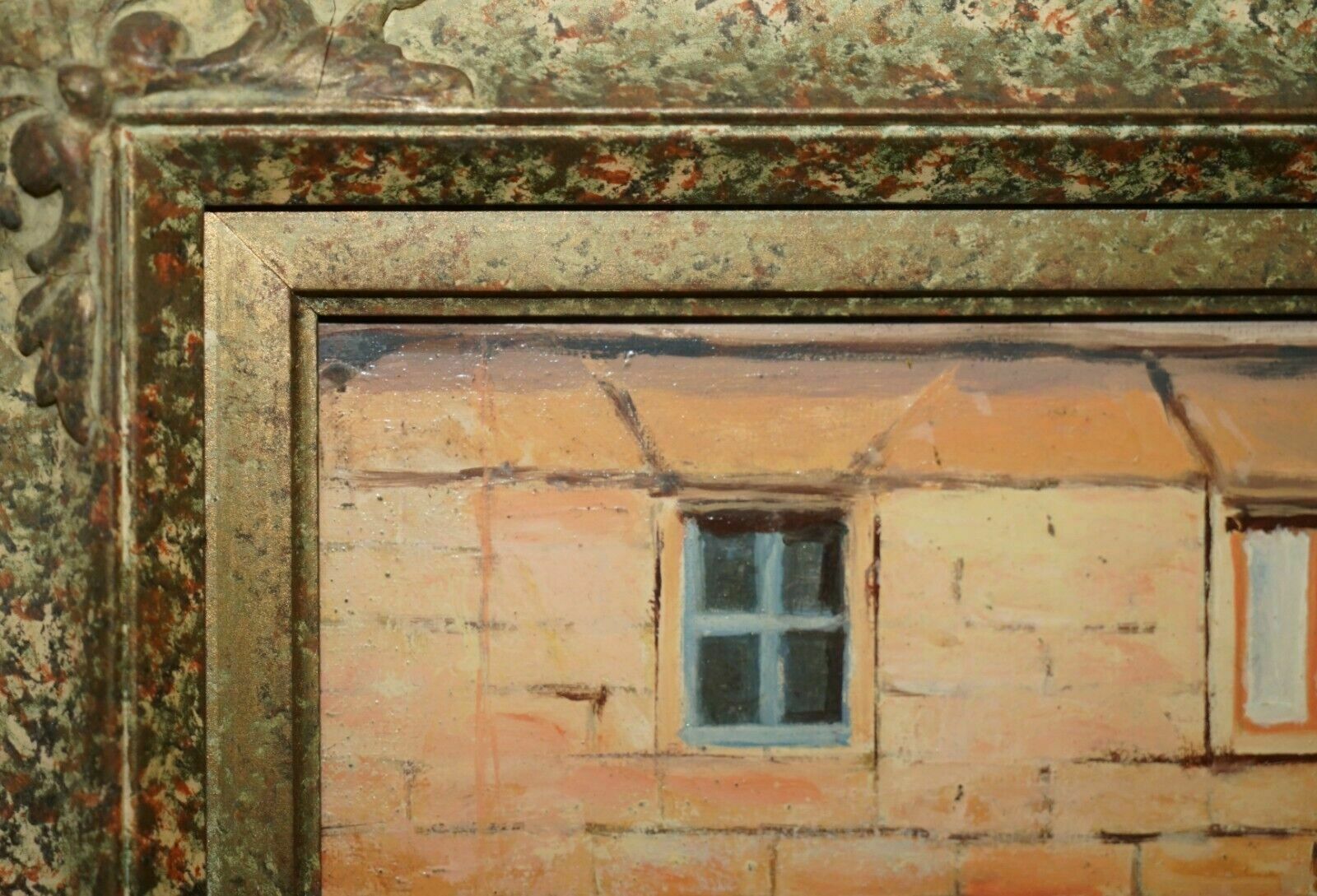 F.Labatino Signed Bar Pantheon Pizza Della Rotonda Oil Painting In Lovely Frame photo buy