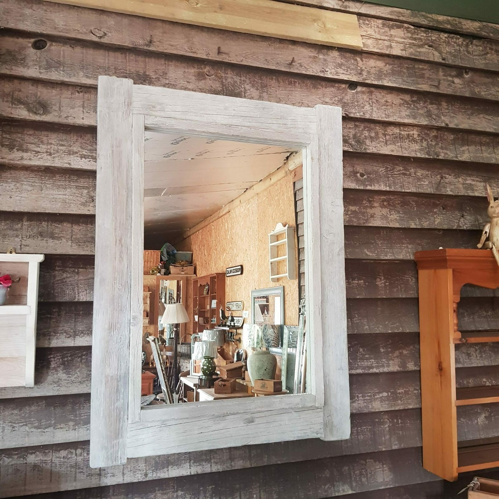 Mirror From Reclaimed Scaffold Boards photo Home Decor