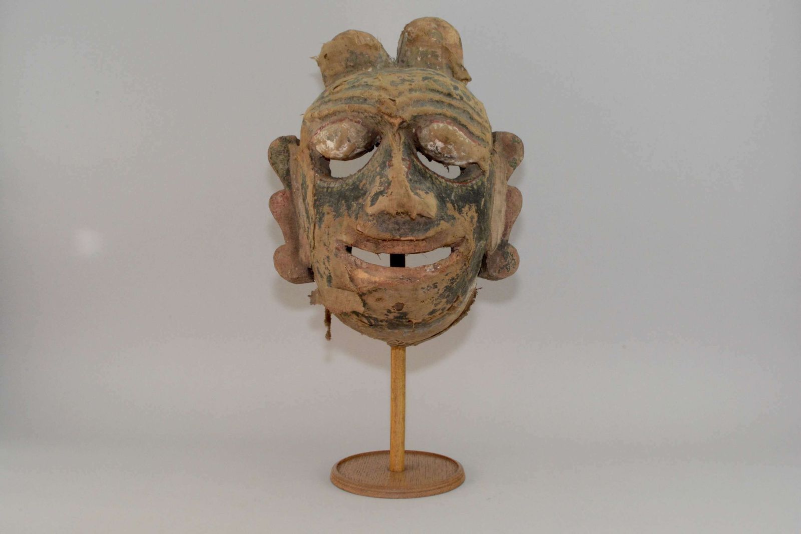 A Large And Impressive Nepalese Mask Of A God. photo furniture