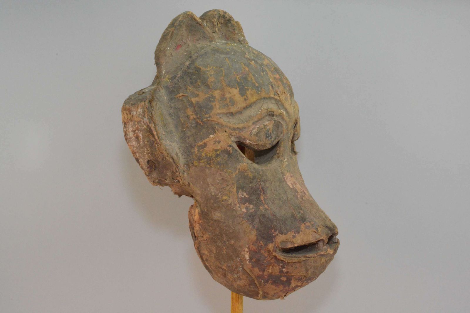 A Superb Antique Temple/Festival Mask Of Hanuman The Monkey God. photo Art