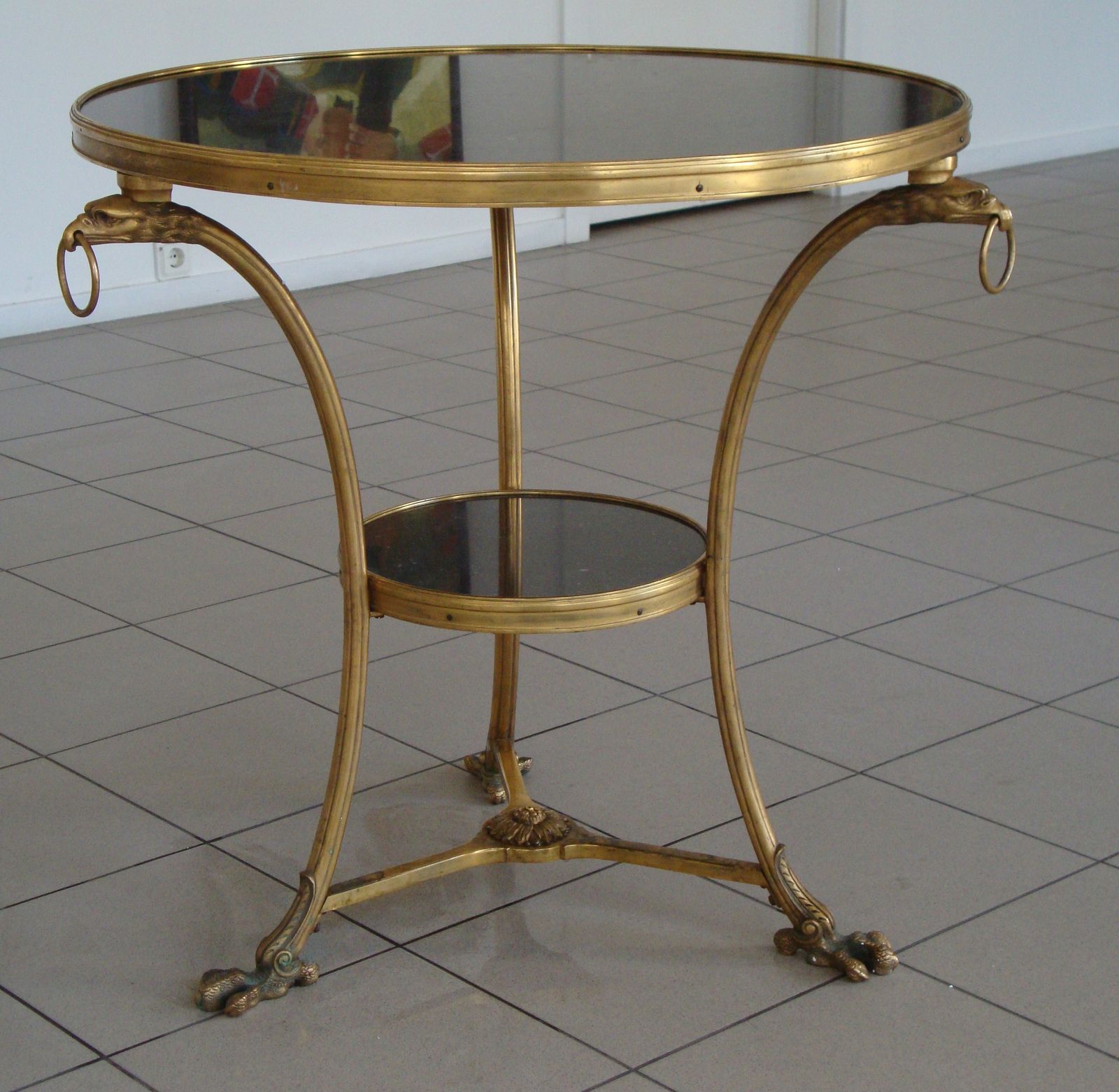 A French Gilt Metal Gueridon, Louis XIV Style