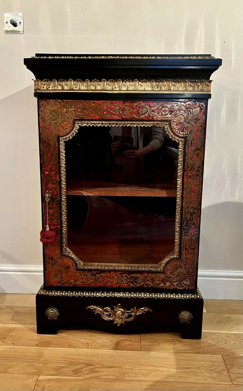 Fine Quality Victorian French Boulle Display Cabinet
