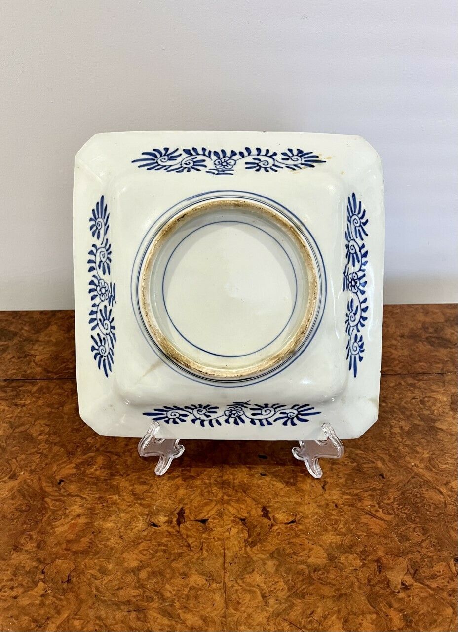 Quality Antique Hand Painted Japanese Large Imari Square Plate photo furniture