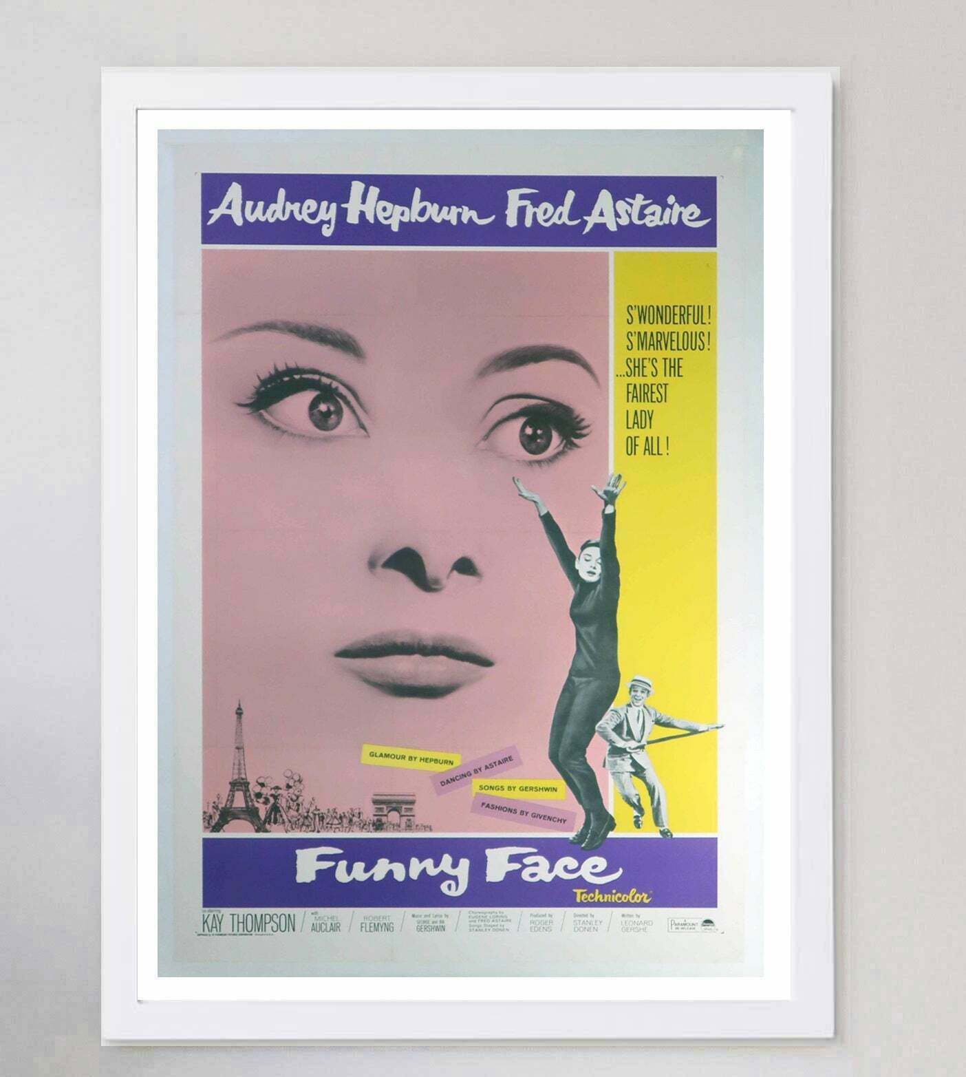 Funny Face Original Vintage Poster photo for sale