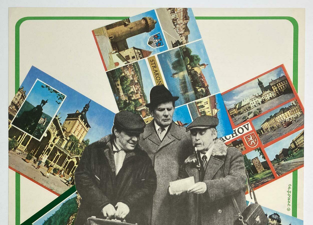Movie Poster, Three Men Travelling, Alexej Jaroš, 1973 photo furniture
