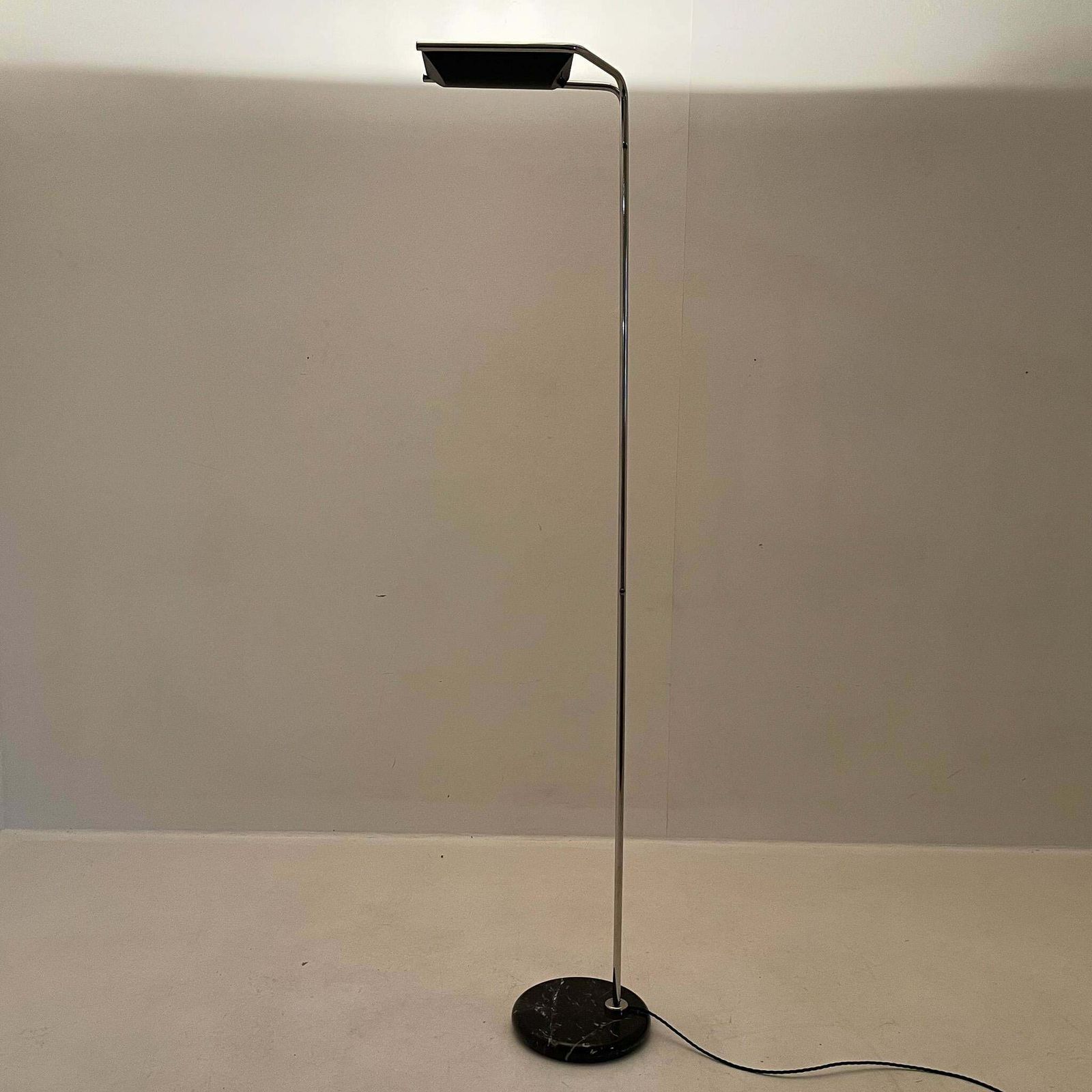1315.0 1970''S Chrome & Marble Floor Lamp By Bruno Gecchelin For Guzzini, Italy photo