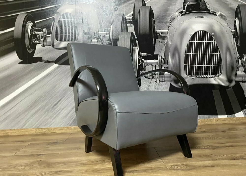 photo for sale Art Deco Armchair By Jindrich Halabala For Up Závody, 1930s