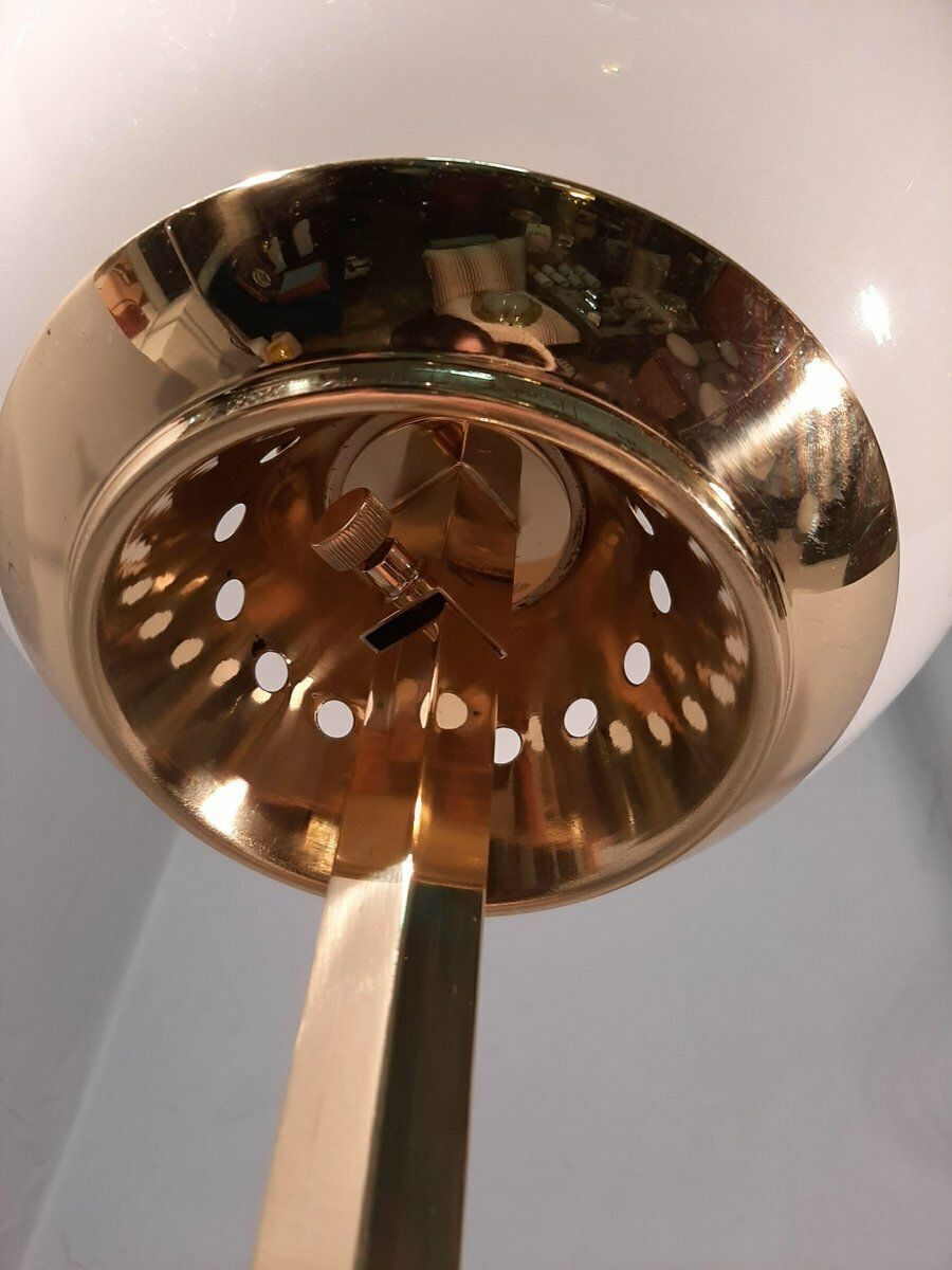 photo furniture Brass Balloon Lte10 Floor Lamp With Beige Base By Luigi Caccia Dominioni For Azucena, 1990s